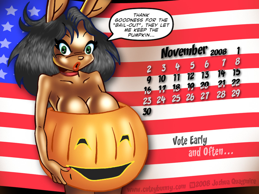 Pumpkin Bunny Calendar Pix