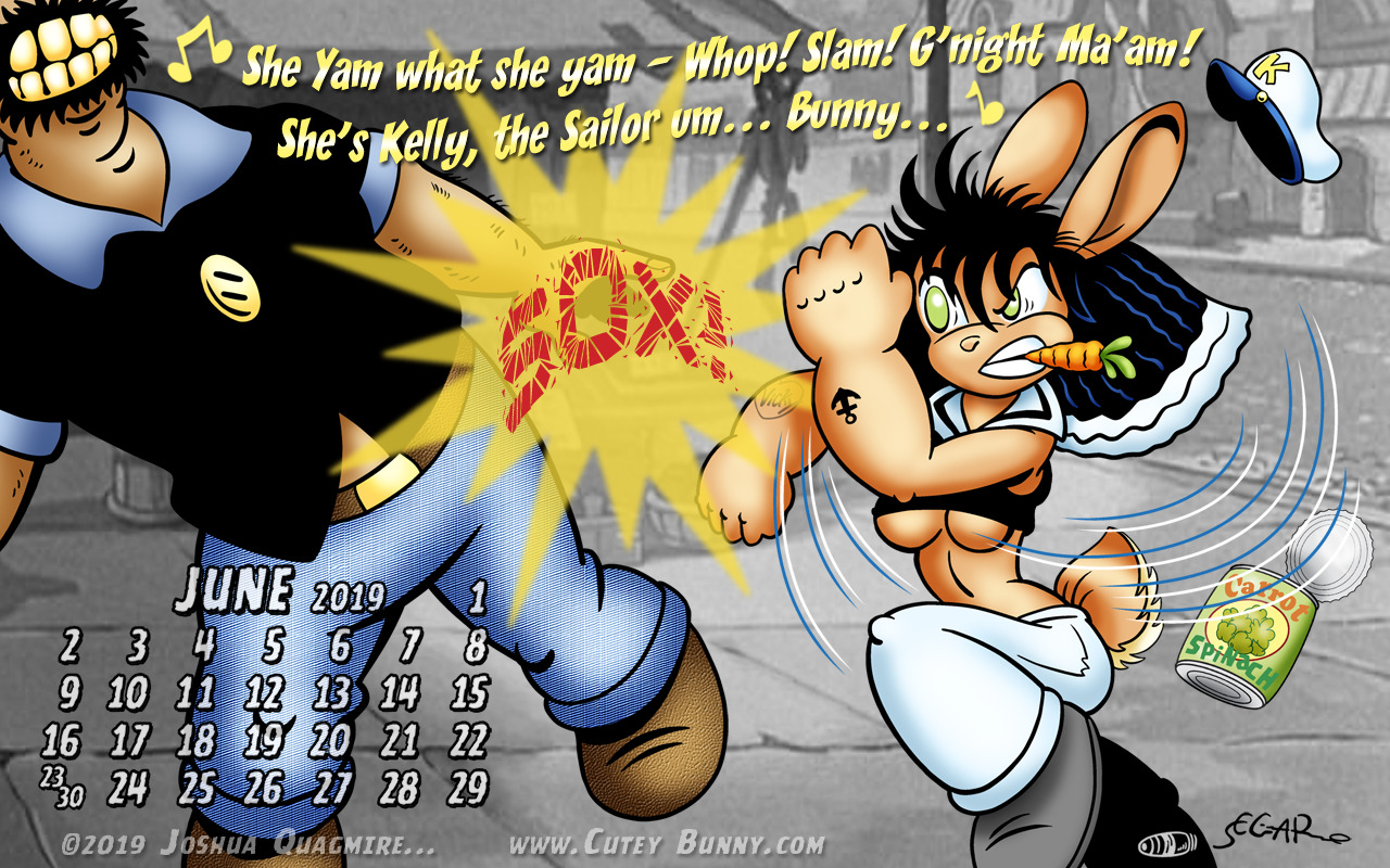 Kelly the Sailor Bunny Calendar